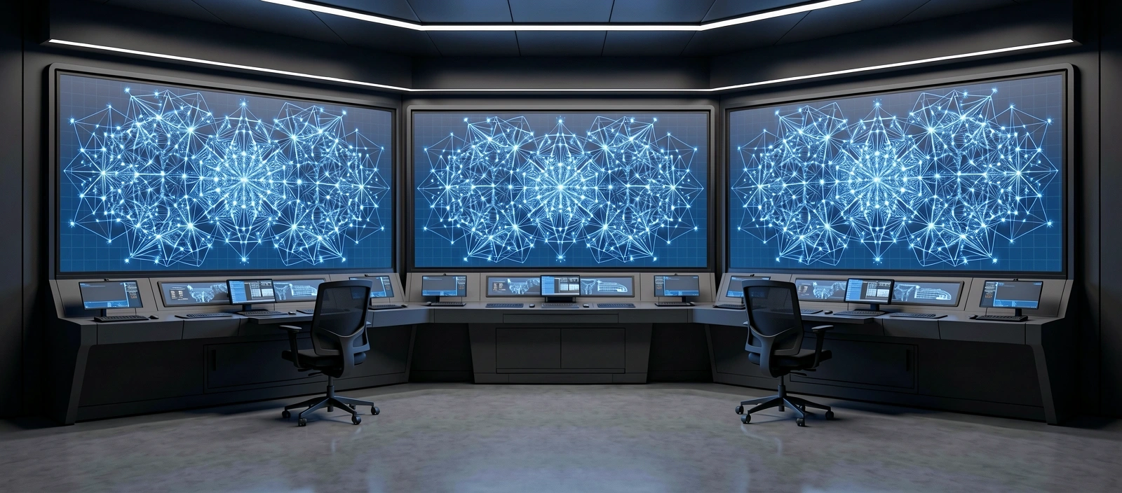 Control center depicting data strategy